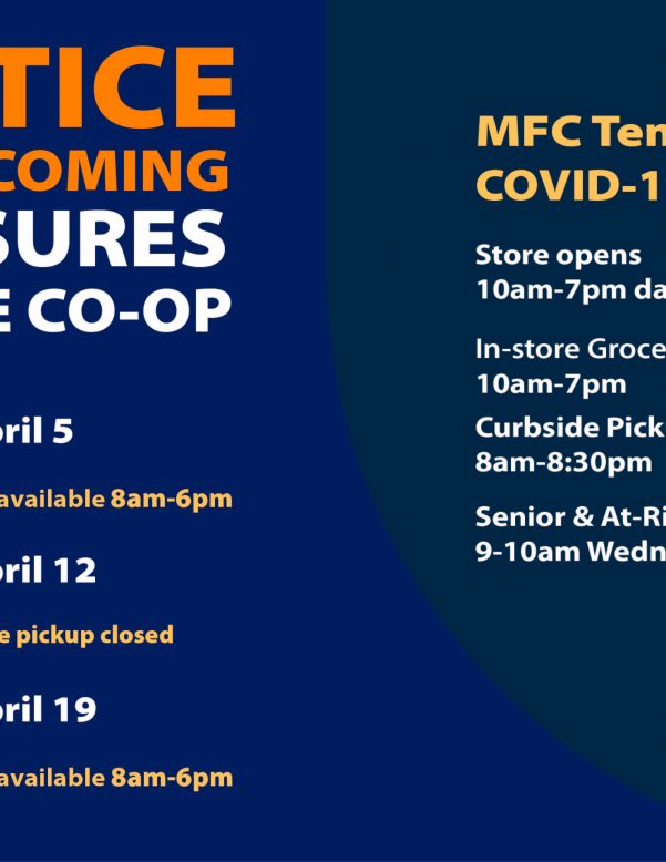 Upcoming Store Closures & Hours